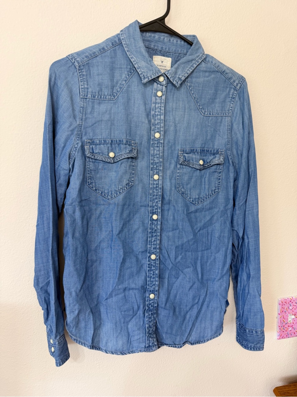 Vintage American Eagle boyfriend button shirt - Picture 3 of 9
